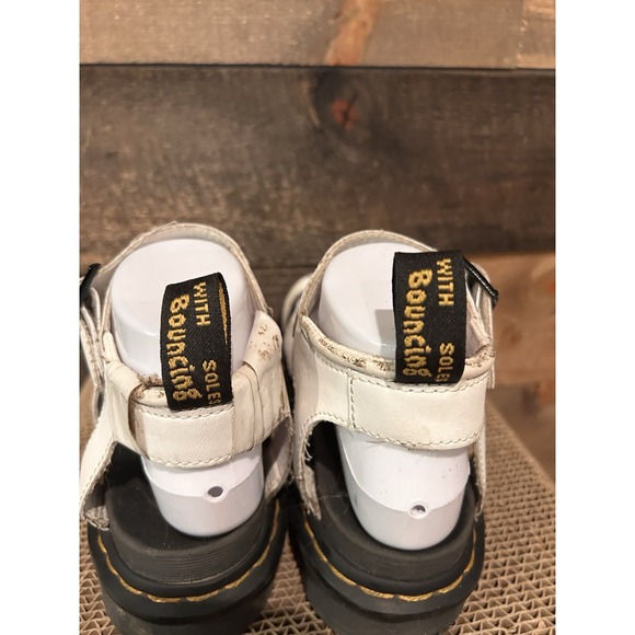 Dr.‎ Martens Doc Blaire Sandals Womens Size 6 White Leather Strappy Gladiator - Picture 7 of 9